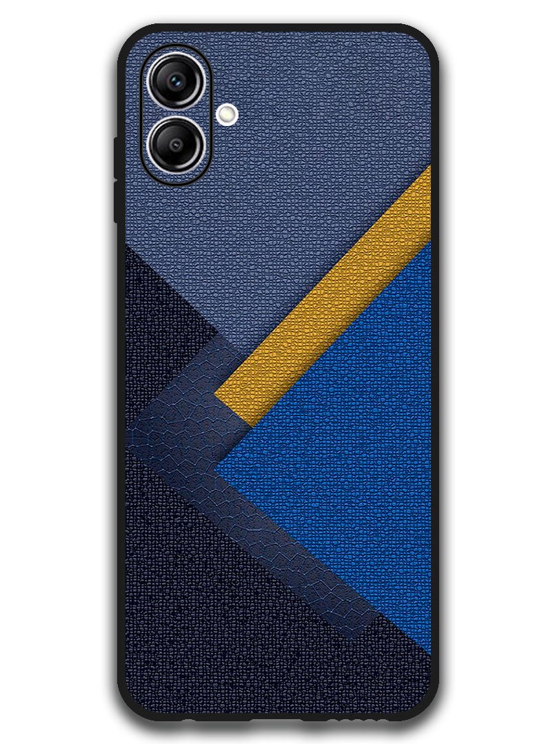 Theodor Case Compatible with Samsung Galaxy A07 6.7 Inch Protection Shockproof Bumper Cover Triangles Leather Shades Pattern - Image 1